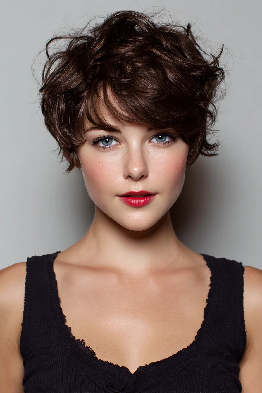 Tousled Pixie with Soft Bangs Playful Everyday Short Hair