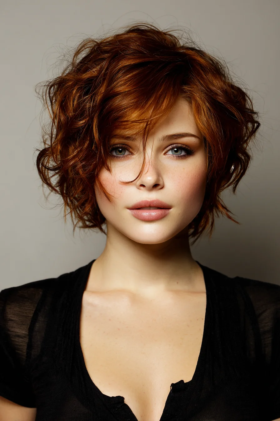 Tousled Textured Bob with Piecey Fringe for Volume
